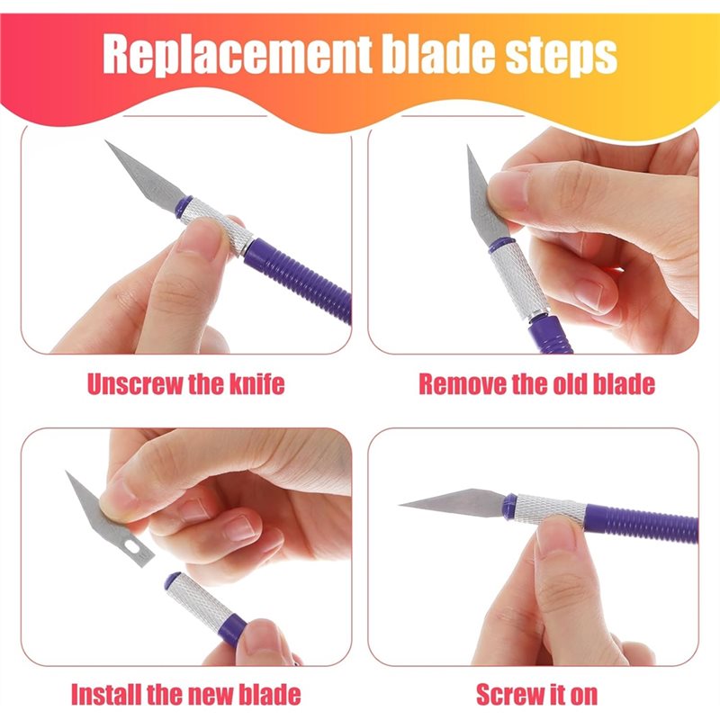 Craft Knife Set - 【EN PROMOTION】Lot de 64 couteaux Exacto