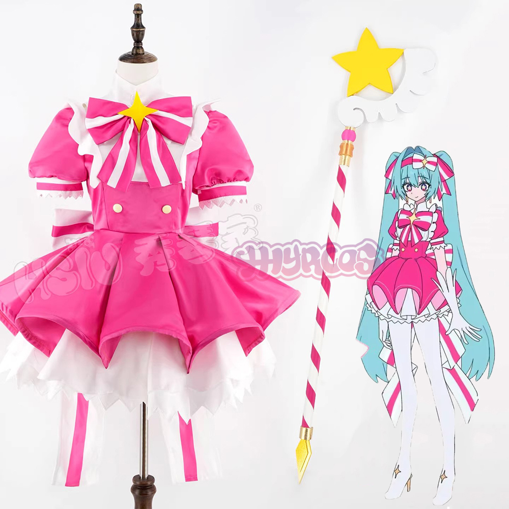 Cosplay Floating Prop - Costumes de cosplay MMiku Retry, perruque,