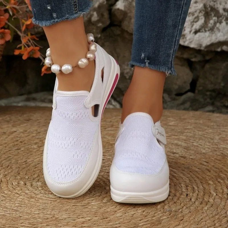 Baskets compensées pour femmes - Velcro Hook Loop avis et prix
